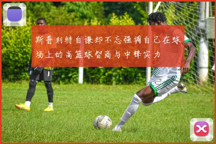 斯普利特自谦却不忘强调自己在球场上的高篮球智商与中锋实力